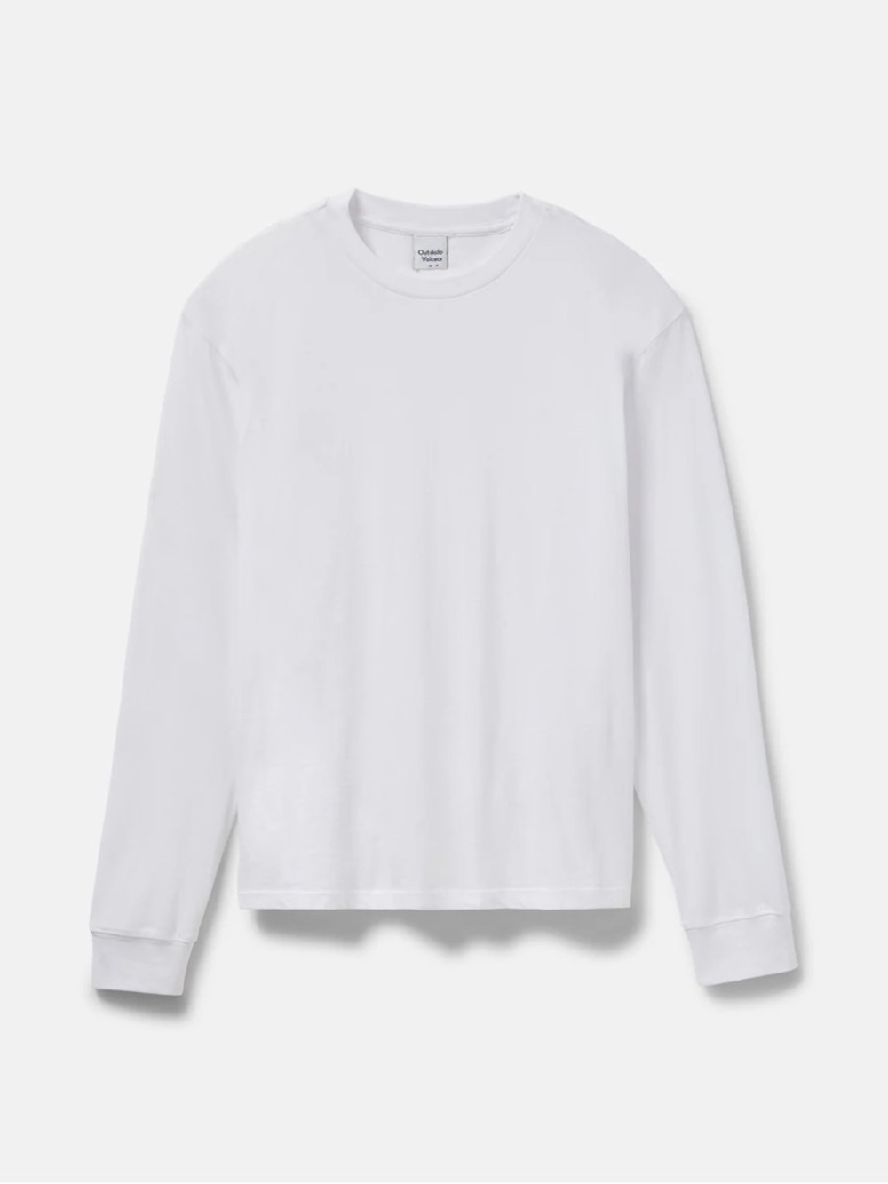 Outdoor Voices White Long Sleeve Crewneck Tee